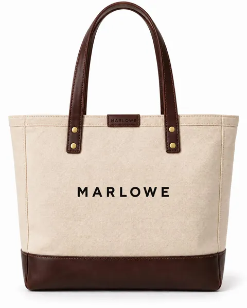 Canvas tote, the original phone photo