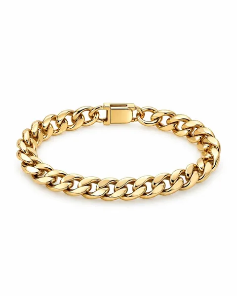 Gold curb bracelet, the original phone photo