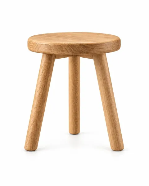 Oak stool, the original phone photo