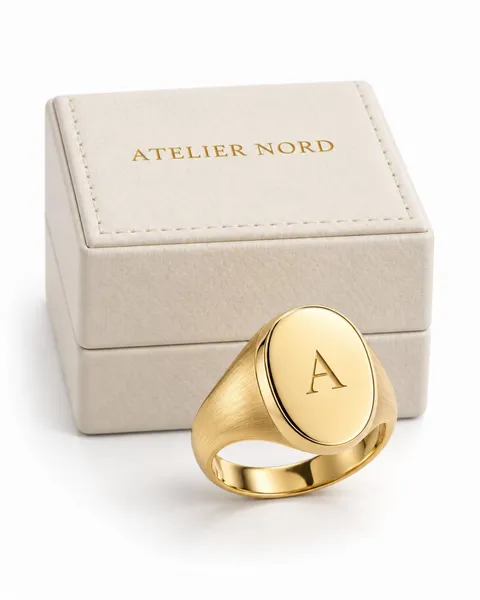 Gold signet ring, the original phone photo