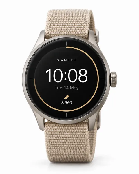 Titanium smartwatch, the original phone photo